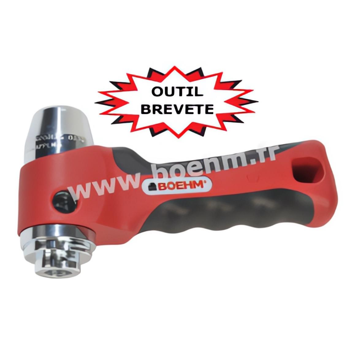 Chuck handle for hollow punches Diam2 Ø30 and Diam1/8'' to 3/16''.