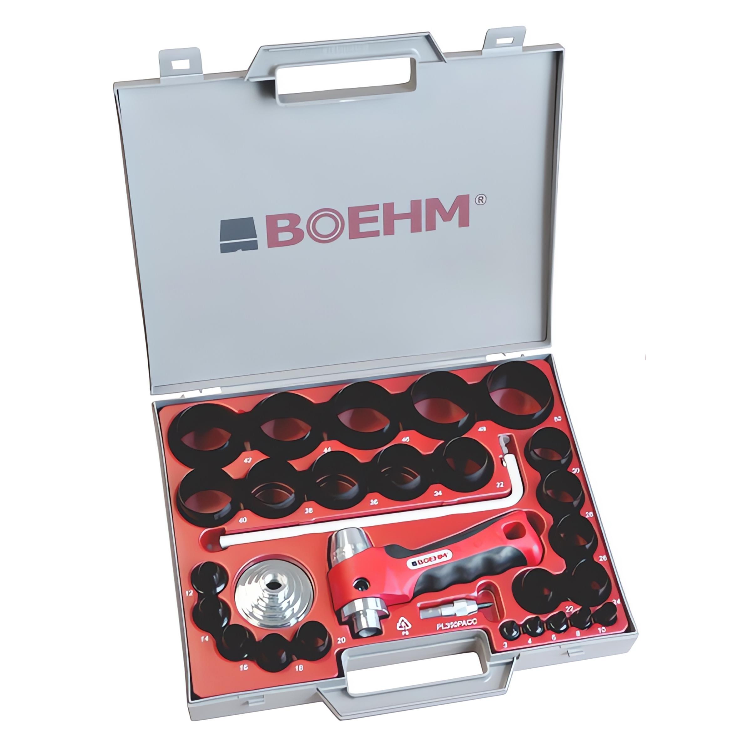 Punch set Ø3 to 50 mm with Ø420 mm gasket cutting tool