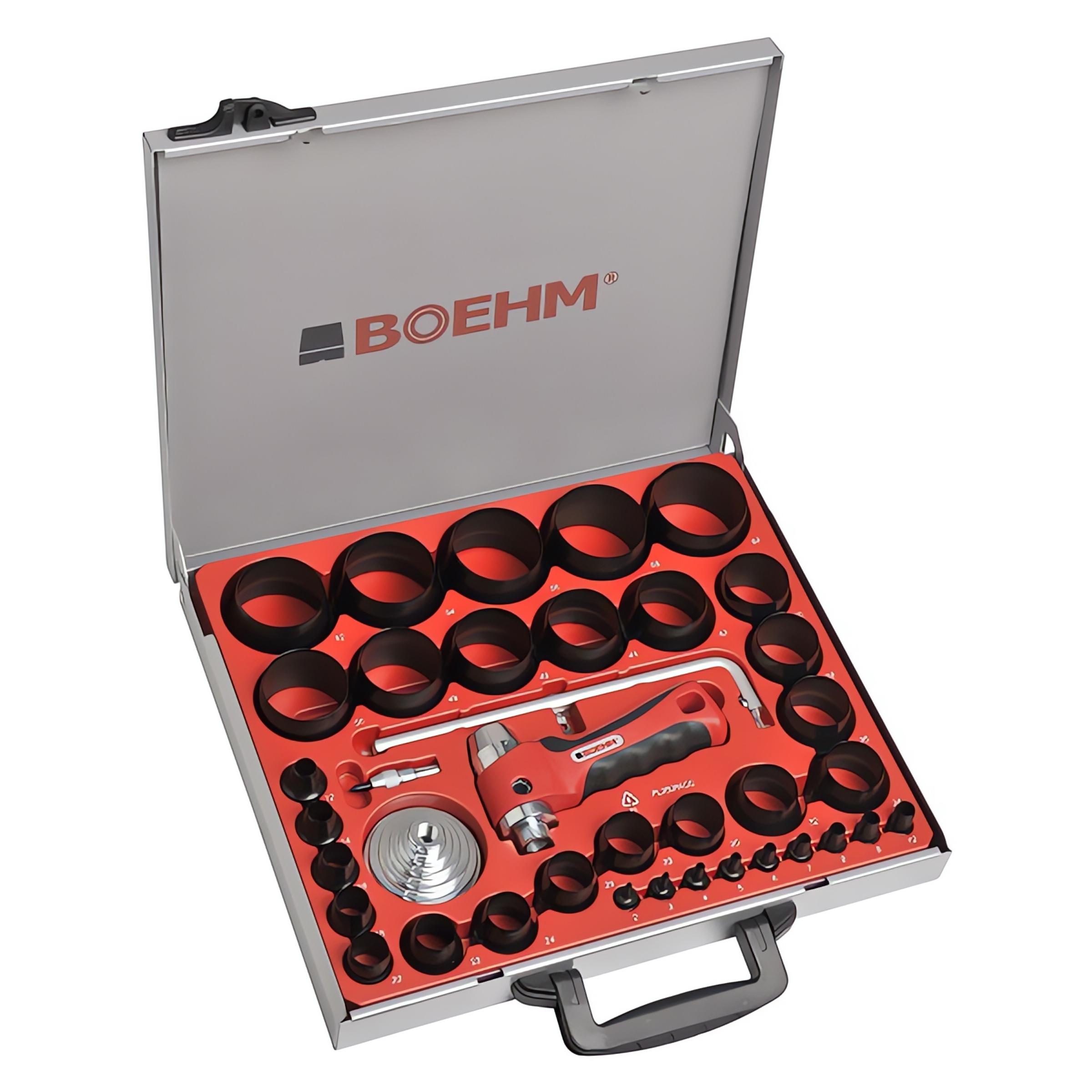 Punch set Ø2 to 59 mm with Ø420 mm gasket cutting tool