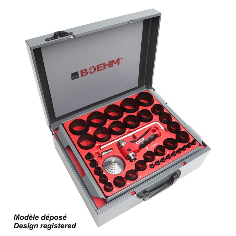 Punch set Ø2 to 100 mm with Ø420 mm gasket cutting tool