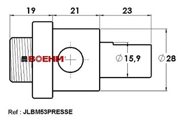 Punch holder for D16 press (Diam 2 to Diam 100) - Image 2