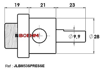 Punch holder for D10 press (Diam 2 to Diam 60) - Image 2