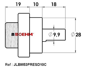 Punch holder for D10 compact press (Diam 2 to Diam 60) - Image 2