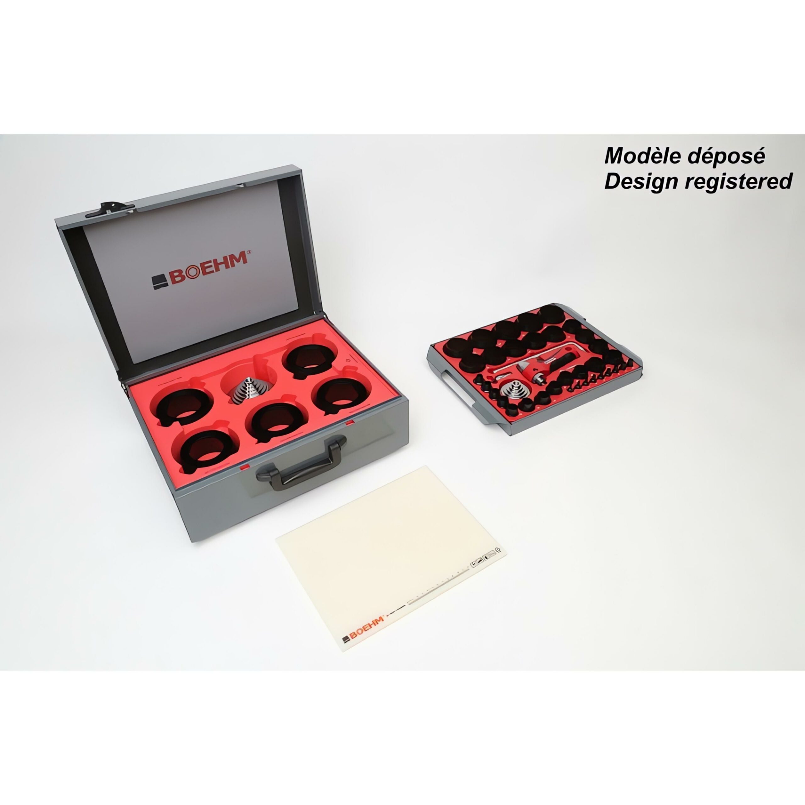 Punch set Ø2 to 99 mm with Ø420 mm gasket cutting tool + trolley - Image 2