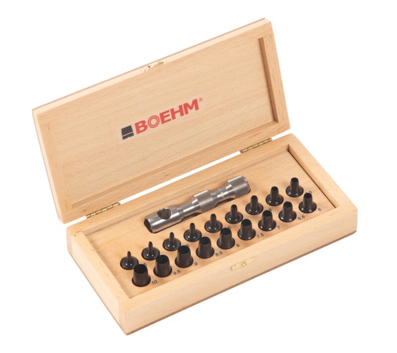 Craftsman and leatherworker punch set Ø1.5 to 10 mm